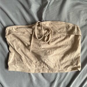 taupe bandeau top